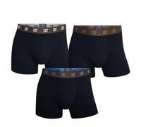 CR7 Underwear Pack 3 Bóxers Hombre - Algodón Orgánico Transpirable con Cintura Suave - Negro, Gris, Marino (FR/ES, Letras, S, Regular, Regular, Negro, Marrón)