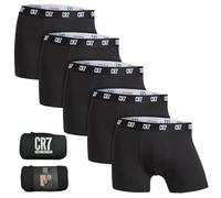 CR7 Underwear Pack 5 Bóxers Hombre Algodón con Bolsa de Viaje Oferta - Multicolor (FR/ES, Letras, S, Regular, Regular, Multicolor)