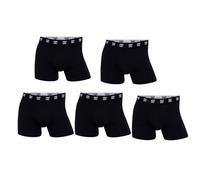 CR7 Underwear Pack 5 Bóxers Hombre - Algodón Orgánico Transpirable con Cintura Suave - Negro (FR/ES, Letras, XL, Regular, Regular, Negro)
