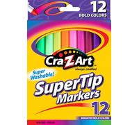 Cra-Z-art Bold 10007 - Marcadores lavables de punta superfina, 12 unidades