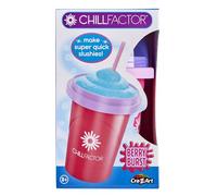 Cra-Z-Art ChillFactor - Taza original para hacer granizados, batidos, batidos, taza de enfriamiento, máquina de granizados de doble capa con cuchara, color rosa