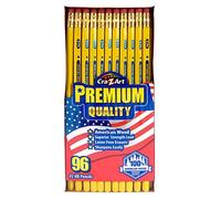 Cra-Z-Art Lápices de madera sin afilar #2 HB amarillos 96 unidades