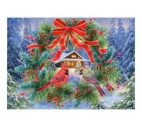 Cra-Z-Art - RoseArt - Abraham Hunter - Deck The Halls - Rompecabezas de 1000 piezas