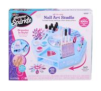 CRA-Z-Art Shimmer N Sparkle-Estudio de Arte Tocadiscos de 360 Grados y Compartimentos de Almacenamiento, Incluye Esmalte, calcomanías de uñas (Larose 65702)
