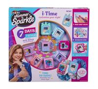 CRA-Z-Art Shimmer N Sparkle I Time - Reloj Digital de Trabajo Real con Pieles Decorativas, Marcos y Correas de muñeca para niñas de 8 años