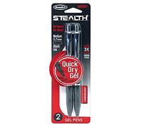 Cra-Z-Art Stealth - Bolígrafo de gel retráctil (2 unidades, tinta negra), color negro