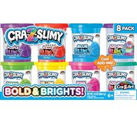 CRA-Z-Slimy Bold & Brite 8 unidades, colección de limo prefabricada, elástica y colorida, a partir de 6 años