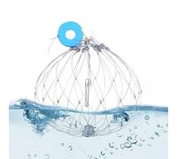 Crab Cage - Stainless Steel Nylon Wires | Wire Crab Net | Fishing Gear Wire Mesh Shrimping Tool For Catching Crabs, Lobsters, Fish, Freshwater and Marine Fishing, Outdoor Use
