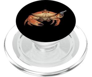 Crab Cowboy Costume Funny Western Sheriff Sea Animal Lovers PopSockets PopGrip para MagSafe
