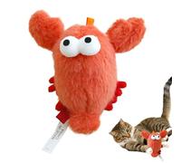 Crab Lobster Catnip Toy - Compañero marino escalonado, 13 x 8 x 4 cm Feline Play Doll for Apartment Living, Plush Cat Chew Figure with Gentle Texture, Pet Care Accessory, Catnip Plaything for