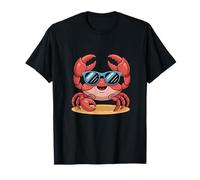 Crab Lover Summer Beach Vibes Cute Ocean Sea Life Design Camiseta