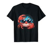 Crab Lover Summer Beach Vibes Cute Ocean Sea Life Design Camiseta
