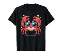 Crab Lover Summer Beach Vibes Cute Ocean Sea Life Design Camiseta