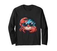 Crab Lover Summer Beach Vibes Cute Ocean Sea Life Design Manga Larga