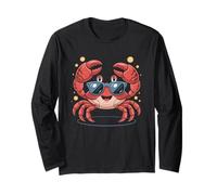 Crab Lover Summer Beach Vibes Cute Ocean Sea Life Design Manga Larga