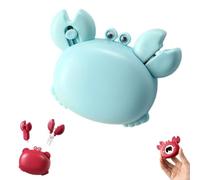 Crab Multifunctional Bottle Opener,Crab Shaped 4-in-1 Magnetic Refrigerator Magnet with Retractable Scissors,Box Cutter,Bottle Opener,Portable Household Crabs Gadget Tool (Blue)