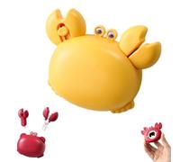 Crab Multifunctional Bottle Opener,Crab Shaped 4-in-1 Magnetic Refrigerator Magnet with Retractable Scissors,Box Cutter,Bottle Opener,Portable Household Crabs Gadget Tool (Yellow)