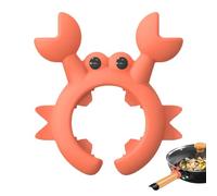 Crab Spoon Holder for Pot Crab Utensil Holder Crab Spoon Rest Crab Spatula Holder Silicone Crab Utensil Holder, Cute Crab Shaped Spatula Rack,Cooking in a Steamer Utensil Rest, Non-Slip Spoon Holder
