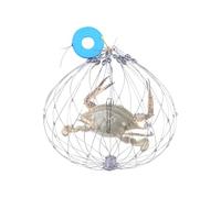 Crab Trap Automatic Opening and Closing Fish Cage, Shrimp Pot For River Lake Stream Freshwater Saltwater Outdoor, Fishing Equipment Wire Mesh Shrimping Tool