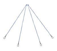 Crab Trap Rope - 4-Arm Crab Trap Harness Marine Grade with Heavy Duty Metal Hooks, Easy To Apply Sea Cage Rope, Efficient Quick Release Freshwater Lifting Rigging For Prawn and Shrimp Pot