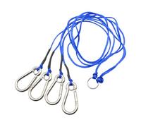 Crab Trap String, Heavy Duty Harness, Metal Hooks with 4-Arm Rope Design, Sea Cage for Fishing Prawn Shrimp Pot Freshwater Lifting Rigging, Marine Supplies, String for Boat Dock Pier River Lake