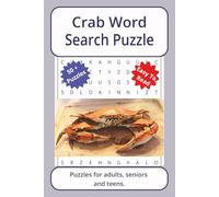 Crab Word Search Puzzle: Word searches about Crab, with easy to read print | 6 x 9 inches. 110 pages | 50+ puzzles _ Gifts for Vacations, Holidays.