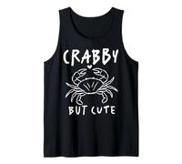 Crabby But Cute Crab Heart Ocean Sea Animal Design Beach Camiseta sin Mangas
