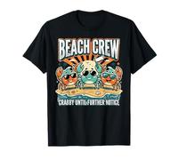 Crabby Until Further Notice Beach Crew Summer Camiseta