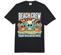Crabby Until Further Notice Beach Crew Summer Comfort Colors Adult Heavyweight T-Shirt