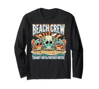 Crabby Until Further Notice Beach Crew Summer Manga Larga