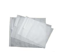 Crabop 100 bolsas de protección de frutas transpirables no tejidas con cordón para uvas, fresas, jardín, control de plagas, 15 x 20 cm