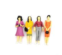 Crabop 200 figuras de personas a escala 1:87 H0, figuras realistas en miniatura sentadas y de pie para diseños de tren y escenas de diorama