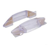 Crabop 4 piezas para puerta de coche para borde protector de goma antiarañazos protector de parachoques hueco resistente a los golpes, fácil de instalar para la mayoría de vehículos, transparente