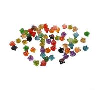 Crabop 60 piezas que brillan en la oscuridad, para mini ranas, figuras de resina luminosas de 0.55 x 1 pulgada para decoración de césped de jardín, suministros de manualidades de terrario de hadas