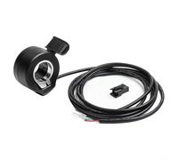 Crabop Acelerador de acelerador de pulgar 130X para scooter eléctrico 24V-72V, 3 pines SM, cable de 1,6 m, montaje izquierdo/derecho, diseño impermeable a prueba de polvo para viajes en bicicleta