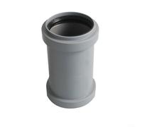 Crabop Acoplamiento de tubo recto gris de 50 mm PVC PP para resistente al calor a prueba de fugas con junta tórica para conexión segura de tubería de drenaje del fregadero de la cocina