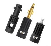 Crabop Adaptador de boquilla de lavadora de alta presión, para Karcher Serie K a Lavor para Vax para Comet Inserto de latón de conexión rápida de plástico resistente (C)