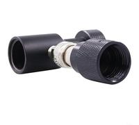 Crabop Adaptador de cilindro de gas CGA320 a W21.8 para SodaStream, cabezal inflable regulador de conexión rápida, accesorio de plástico negro ligero (B)