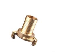 Crabop Adaptador de manguera de acoplamiento rápido de latón para tubería de jardín alemana, conector de agua con diseño de conexión rápida para uso industrial y taller