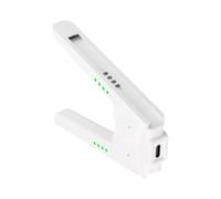 Crabop Agarre de carga para Nintendo Switch para joy-con audio de 3.5 mm, base de carga y reproducción USB-C, indicadores LED, controlador de mango ergonómico para juegos para sesiones (blanco)