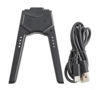 Crabop Agarre de carga para Nintendo Switch para joy-con audio de 3.5 mm, base de carga y reproducción USB-C, indicadores LED, controlador de mango ergonómico para juegos para sesiones (negro)
