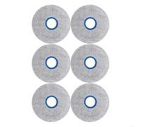 Crabop Almohadillas de fregona para DREAME X60 Max: compuesto de nailon reutilizable, lavable a máquina para suelos duros y alfombras, 6/10 kit de aspiradora robot (6 piezas)