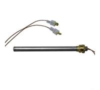 Crabop Barra de encendido de estufa de pellets de acero inoxidable 250 W 230 V para Rika Memo Visio para RIO, rosca de 10 x 150 mm con cable de 500 mm