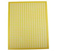 Crabop Bee Queen - Red de rejilla de exclusión, resistente PP rectangular para apicultura, kit de gestión de colmenas de 50,9 x 41,9 cm para apicultores, color amarillo