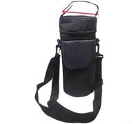 Crabop Bolsa térmica Oxford de gran capacidad de 6 litros para lonchera y bebidas, enfriador portátil para viajes, picnic, negro (A)