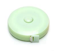 Crabop Cinta métrica de cintura de fibra de vidrio suave de 1,5 m de doble escala, regla corporal flexible para costura, sastrería, seguimiento de fitness y manualidades (verde nórdico a granel)