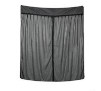 Crabop - Cortina de puerta para camping-Car con cremallera, 150 x 110 cm de poliéster para protección e intimidad, instalación para fácil herramientas para Van Life