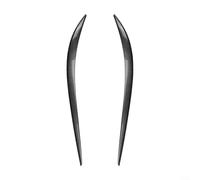 Crabop Cubierta para faro delantero para Alfa Romeo para GIULIA 2015+, textura de fibra de carbono ABS para cejas, kit de actualización de estilo deportivo, negro, 2 piezas (textura de fibra de