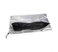 Crabop Cubierta telescópica impermeable Oxford 420D a prueba de polvo para observar las estrellas, pantalla reflectante plateada con bolsa de almacenamiento, 150 x 85 cm