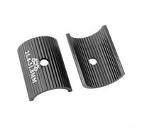 Crabop Cuña para manillar de bicicleta de 25,4 mm a 31,8 mm y 31,8 mm a 35 mm, reductor de aleación de aluminio para vástago grande, adaptador negro para piezas de ciclismo (negro 25,4 a 31,8)